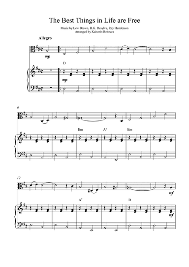 The Best Things in Life are Free