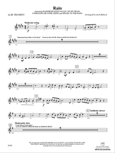 Rain: 1st B-flat Trumpet