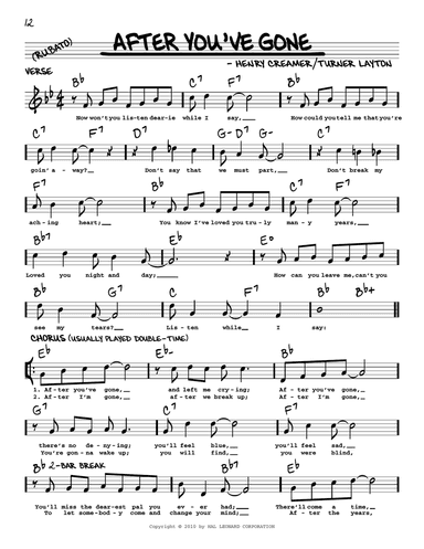After You've Gone (arr. Robert Rawlins)
