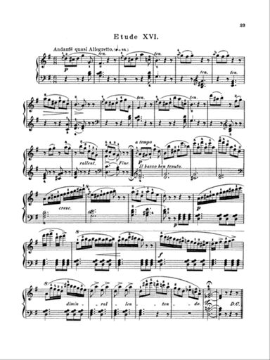 Bertini: Twenty-five Easy Studies, Op. 100