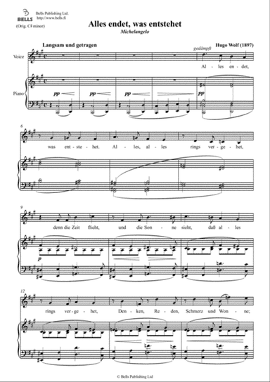 Alles endet, was entstehet (F-sharp minor)