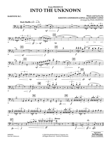 Into the Unknown (from Disney's Frozen 2) (arr. Paul Murtha) - Baritone B.C.