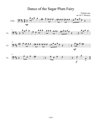 Dance of the Sugar Plum Fairy (Cello Solo)