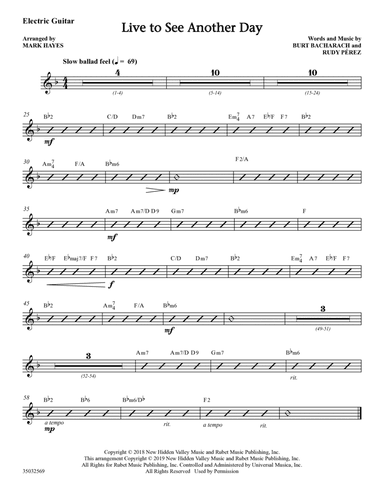 Live to See Another Day (arr. Mark Hayes) - Guitar