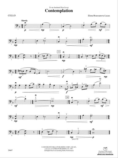 Contemplation: Cello