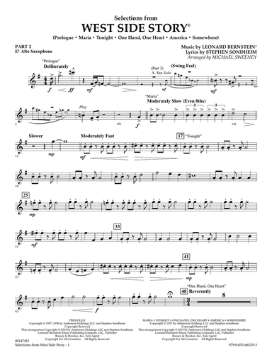 West Side Story (Selections for Flex-Band) (arr. Michael Sweeney) - Pt.2 - Eb Alto Saxophone