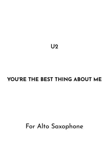 You're The Best Thing About Me
