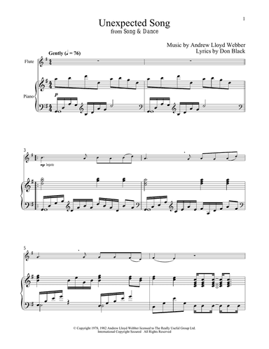 Unexpected Song (from Song & Dance)