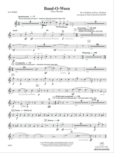 Band-O-Ween: 1st F Horn