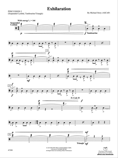 Exhilaration: 2nd Percussion