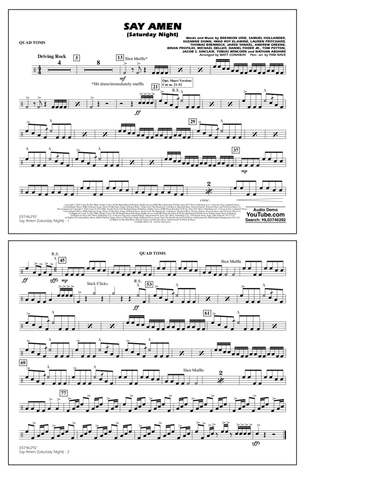 Say Amen (Saturday Night) (arr. Matt Conaway) - Quad Toms