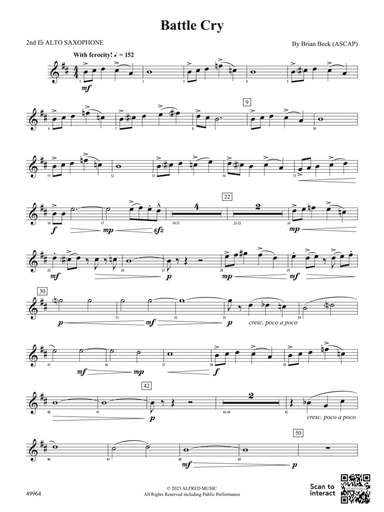 Battle Cry: 2nd E-flat Alto Saxophone