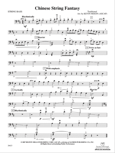 Chinese String Fantasy: String Bass