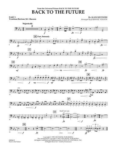 Back to the Future (Main Theme) - Pt.5 - Trombone/Bar. B.C./Bsn.