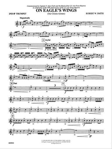 On Eagle's Wings: 2nd B-flat Trumpet