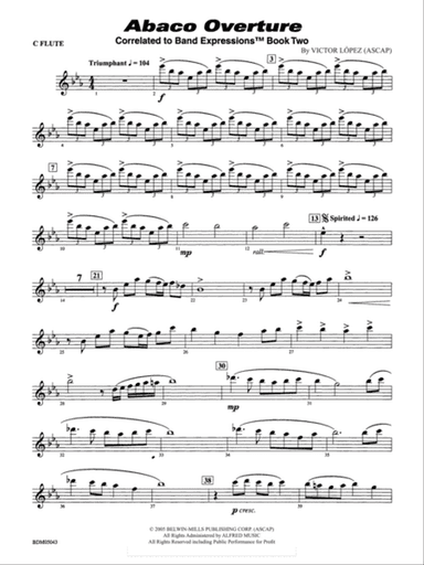 Abaco Overture: Flute