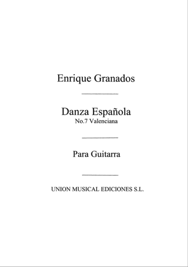 Danza Espanola No.7 Valenciana