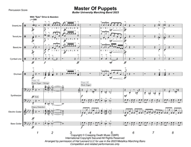 Master Of Puppets - Score Only