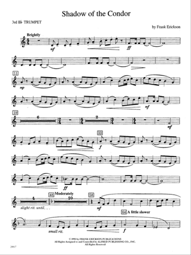 Shadow of the Condor: 3rd B-flat Trumpet