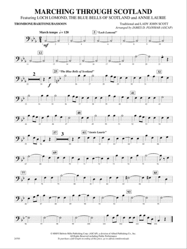 Marching Through Scotland: 1st Trombone