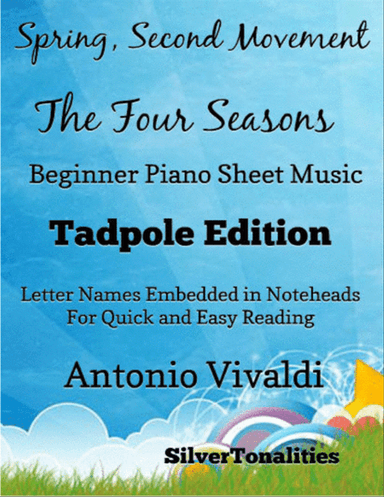 Spring Second Movement Four Seasons Beginner Piano Sheet Music