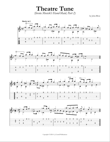 Theatre Tune (from Musick’s Hand-Maid, Part 2)