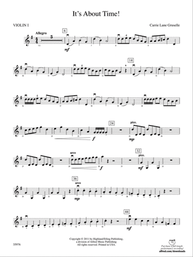 It's About Time!: 1st Violin