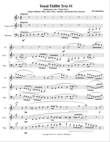 Tonal Tidbit No.1 for Woodwind Trio