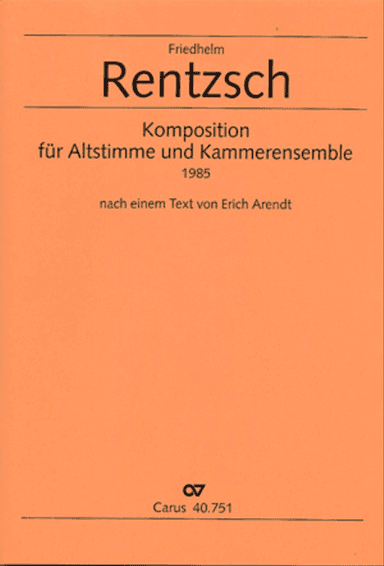 Composition for Alto and Chamber Ensemble (Komposition fur Altstimme und Kammerensemble)