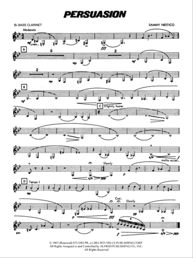 Persuasion: B-flat Bass Clarinet