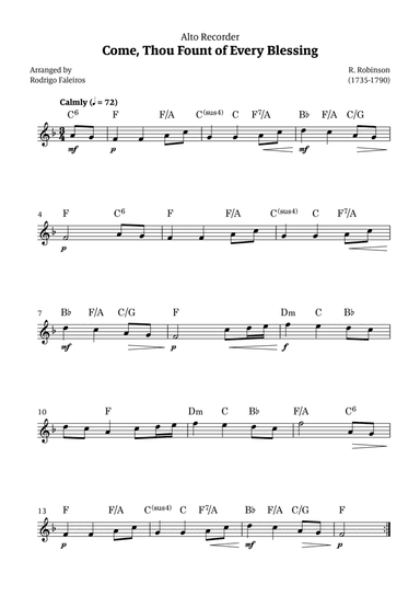 Come Thou Fount of Every Blessing