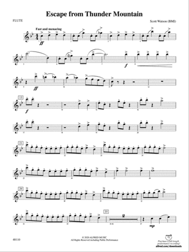 Escape from Thunder Mountain: Flute