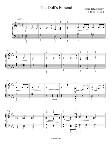 Tchaikovsky Doll's Funeral Op.39 No.7