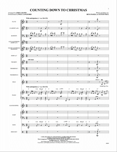 Counting Down to Christmas (from A Christmas Story: The Musical): Score
