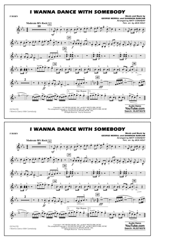 I Wanna Dance with Somebody (arr. Conaway and Holt) - F Horn