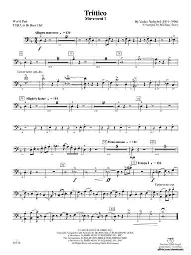 Trittico: (wp) B-flat Tuba B.C.