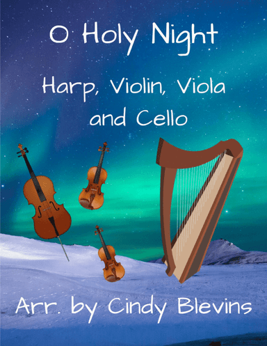 Holy, Holy, Holy! Lord God Almighty, for Violin, Viola, Cello and Harp