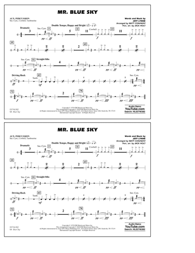 Mr. Blue Sky (arr. Matt Conaway) - Aux Percussion