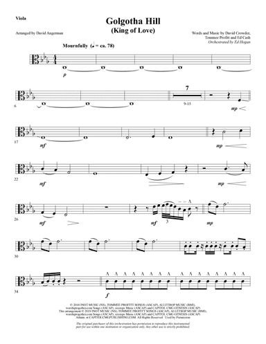 Golgotha Hill (King of Love) (arr. David Angerman) - Viola