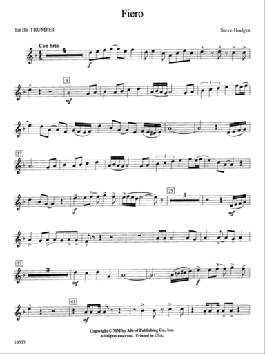 Fiero: 1st B-flat Trumpet