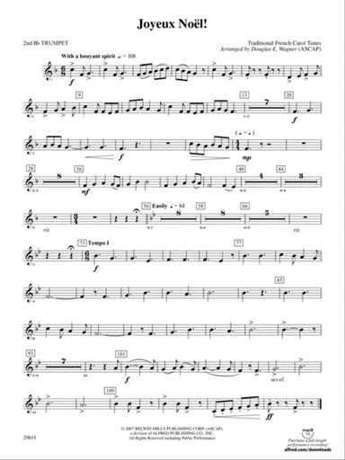 Joyeux Noël!: 2nd B-flat Trumpet