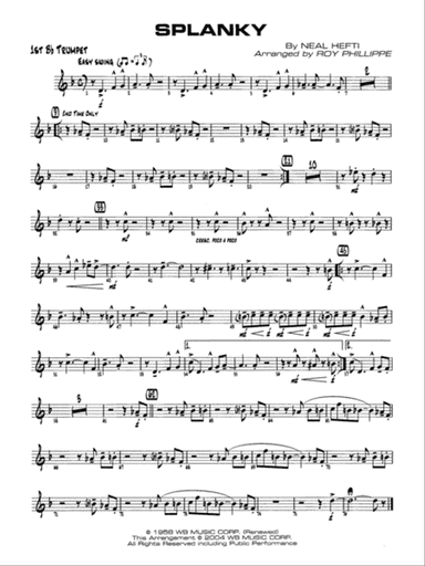 Splanky: 1st B-flat Trumpet