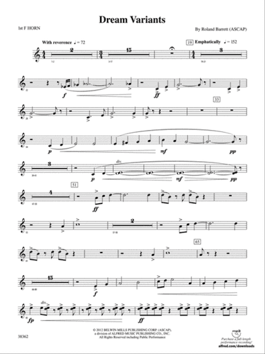 Dream Variants: 1st F Horn