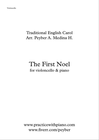 The First Noel, for violoncello and piano