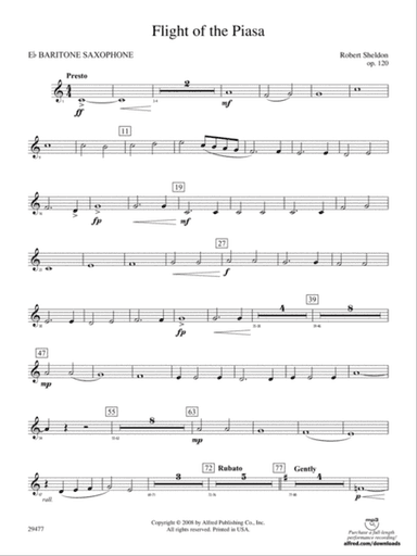 Flight of the Piasa: E-flat Baritone Saxophone