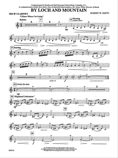 By Loch and Mountain: 3rd B-flat Clarinet