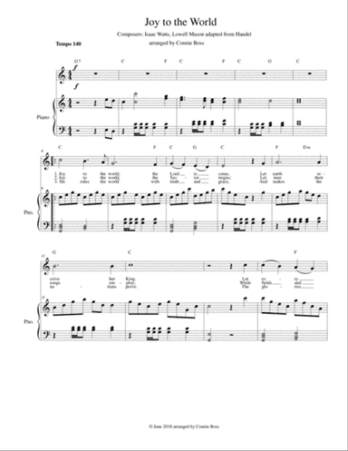 Joy to the World - solo and piano