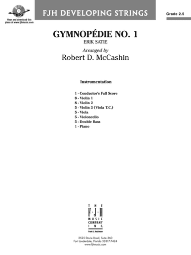 Gymnopédie No. 1: Score