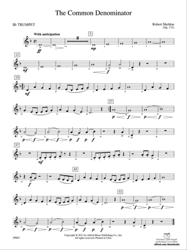 The Common Denominator: 1st B-flat Trumpet