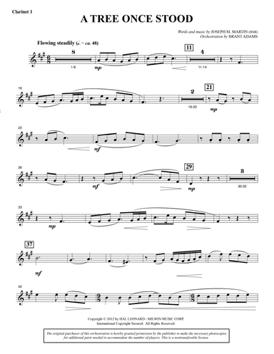 A Tree Once Stood - Bb Clarinet 1